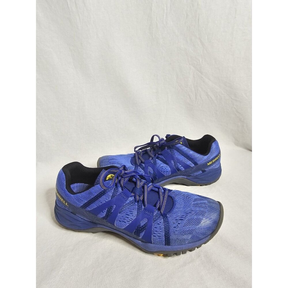 Merrell Women's Siren Hex Q2 Hiking Trail Shoes Blue Lace Up Mesh Size 8